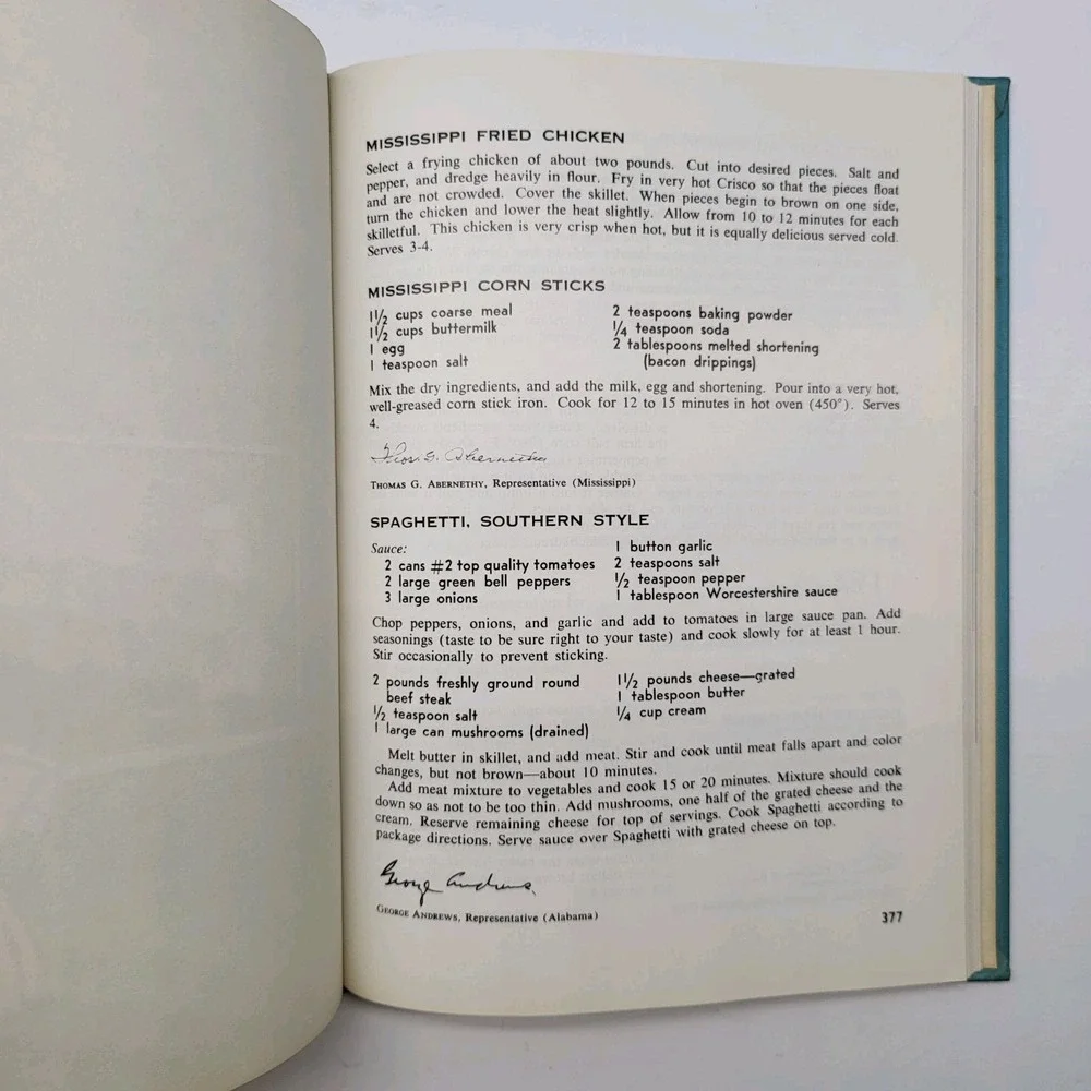 The Congressional Club Cookbook 1965 7th Ed Misprint Upside Down! ‎ Vintage